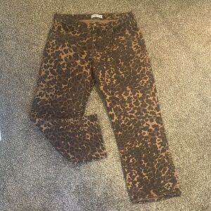 Abercrombie Cheetah Baggy Jeans